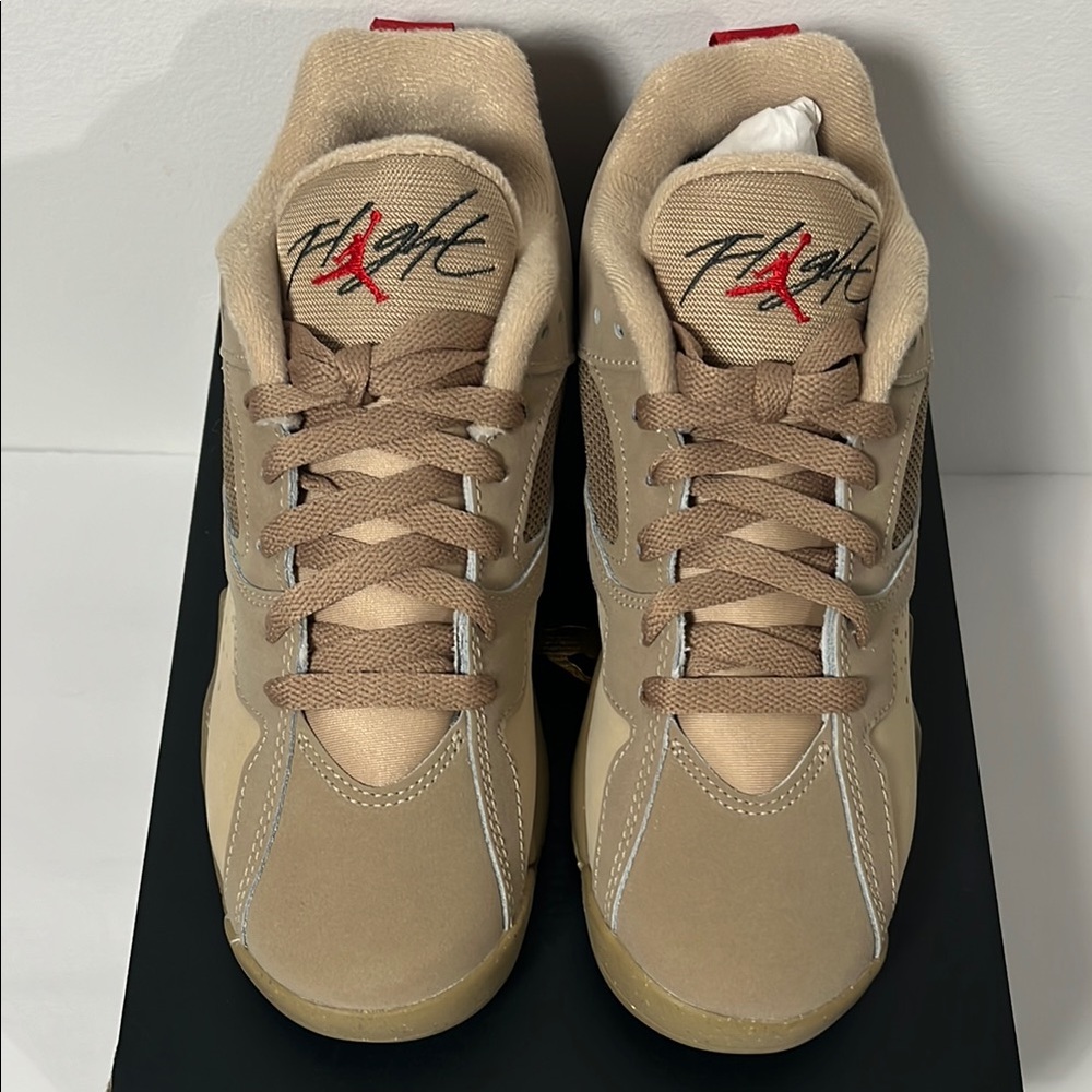 Jordan Kids MVP 92 (GS) Desert Camo/Fire Red-Mushroom Size 4Y